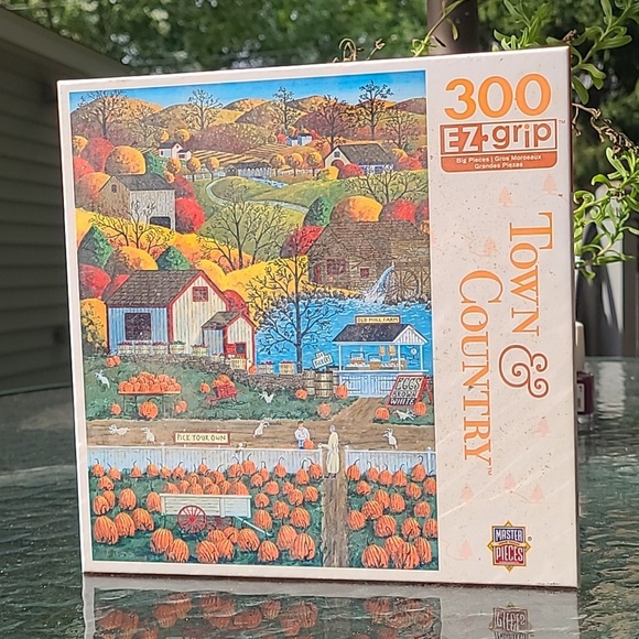 Master Pieces Other - MasterPieces Town & Country Puzzle Autumn Morning Art Poulin 300 Pieces EZ Grip